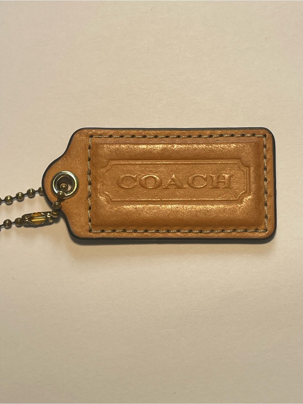 Coach British Tan Hang Tag